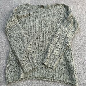 Vera Moda Grey and Cream Mix Sweater - Medium